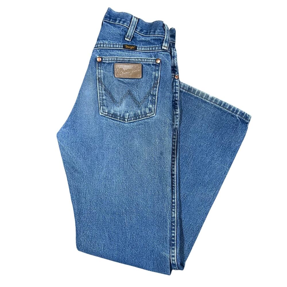 Vintage Wrangler Cowboy Cut Jeans 13MWZ 29x29 Western Blue Denim Pants